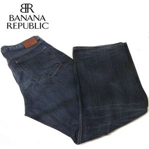 Banana Republic Relaxed Jeans Mens Blue Dark Wash